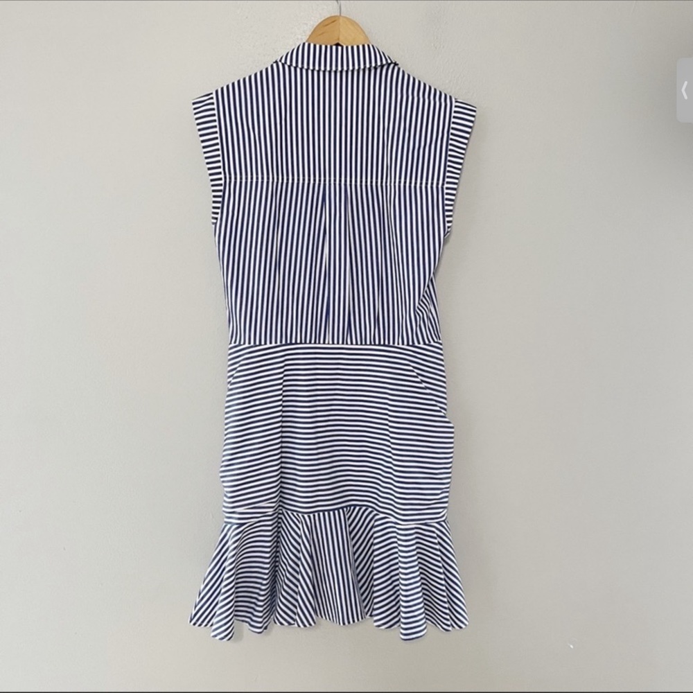 VERONICA BEARD Bell Button Down Shirt Dress Sz M/6 - Picture 5 of 5